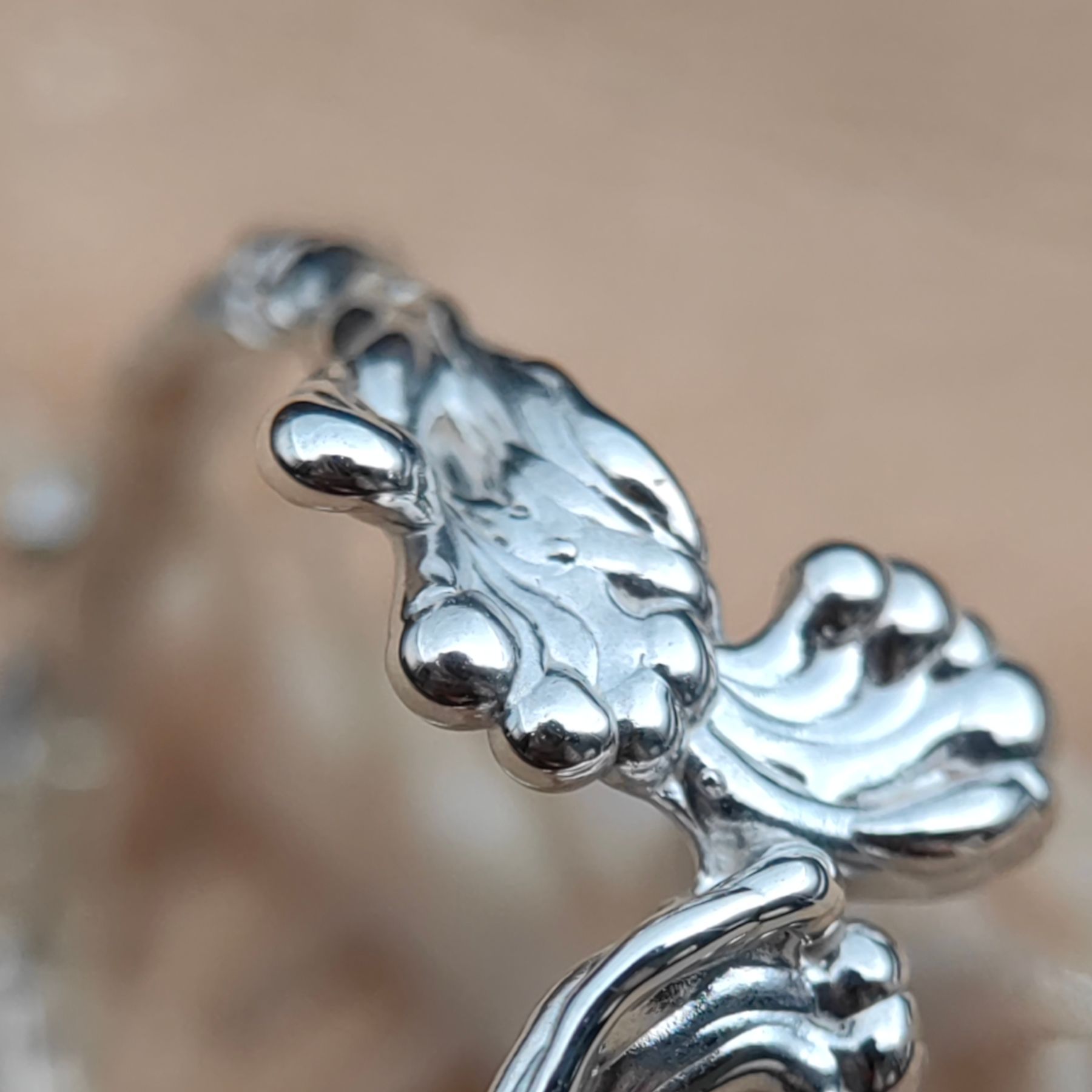 Statement Organic Polished Sterling Silver Ring • Size 61 • Unique 1/1 Statement Organic Polished Sterling Silver Ring • Size 61 • Unique 1/1