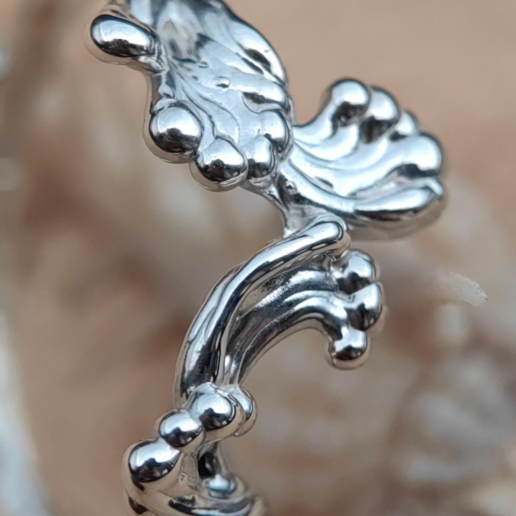 Statement Organic Polished Sterling Silver Ring • Size 61 • Unique 1/1 Statement Organic Polished Sterling Silver Ring • Size 61 • Unique 1/1