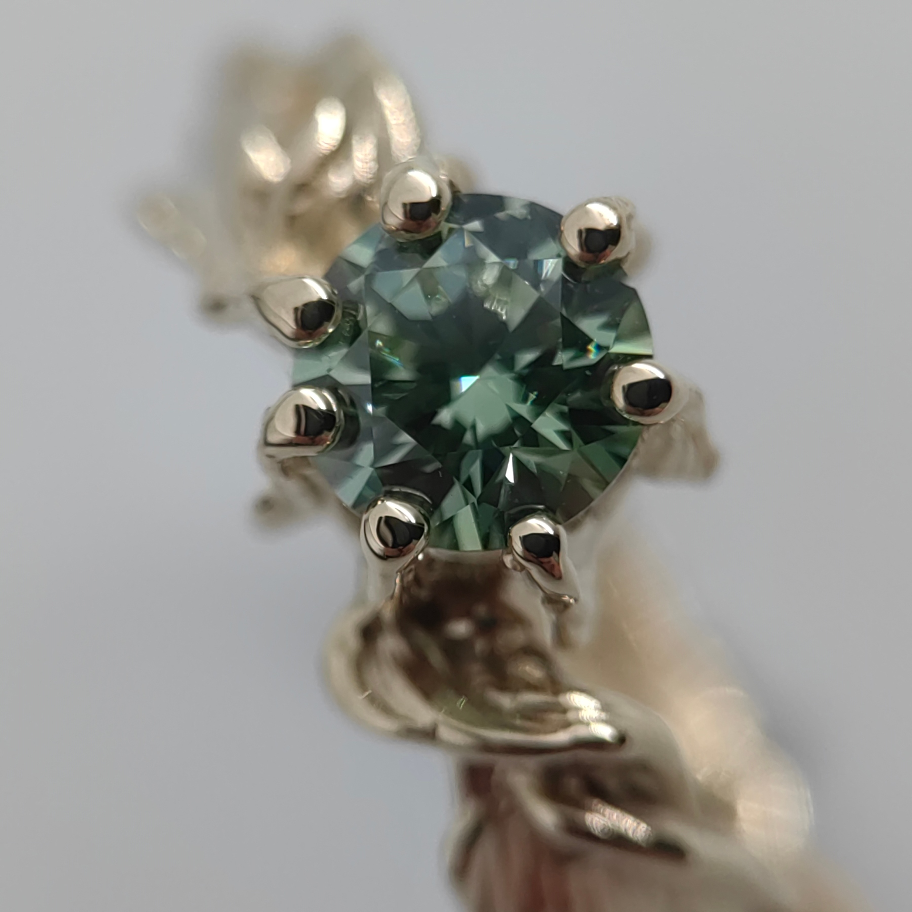 Engagement 0.99ct Green Diamond Organic Gold Ring • Size 59 • Unique 1/1 Engagement 0.99ct Green Diamond Organic Gold Ring • Size 59 • Unique 1/1